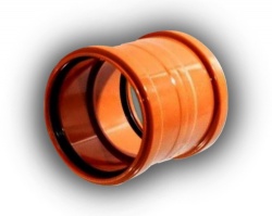 110mm Drainage Double Socket Coupling Pack of 50