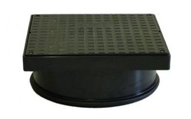 Square Pvc Chamber Riser Square Cover & Frame to suit 315mm Chamber/Riser | Landscape Plastics ...